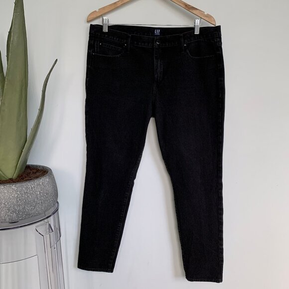 Gap Super Slimming Real Skinny Matte Black jeans 33 / 16 - Picture 7 of 12